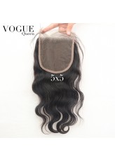 5x5 Body Wave Lace Closure,Brazilian Virgin Human Hair Pieces with Baby Hair